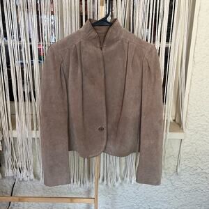 Vintage‎ Cropped Leather Jacket (D)